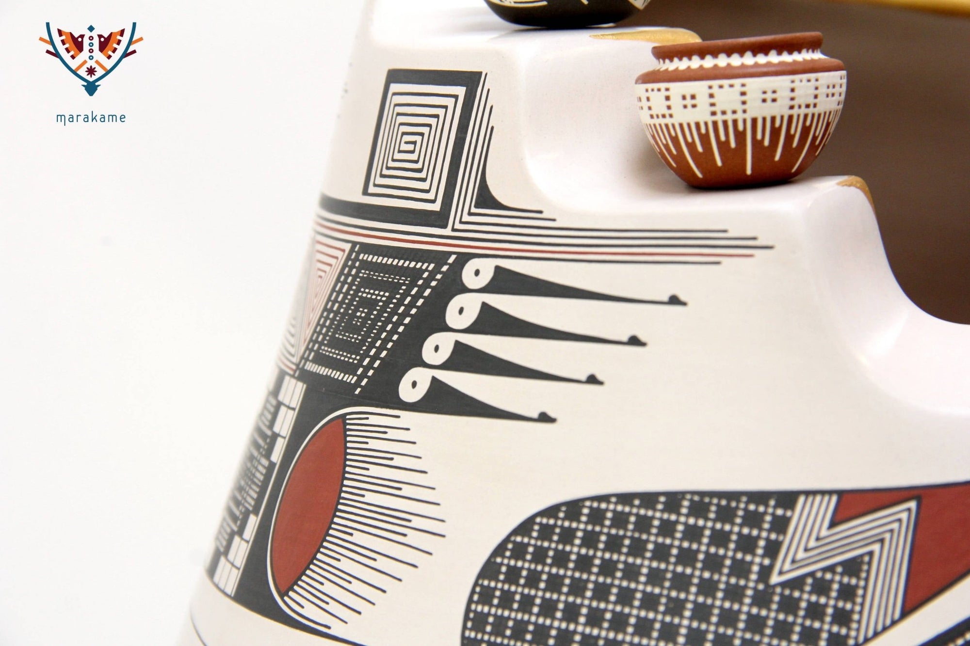 Mata Ortiz Keramik – Keramik mit Miniaturen – Huichol-Kunst – Marakame