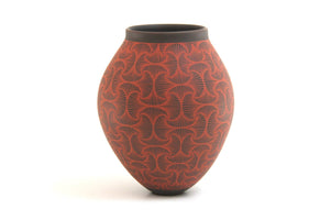 Mata Ortiz Ceramics - Pièce d'éventail moyenne - Art Huichol - Marakame