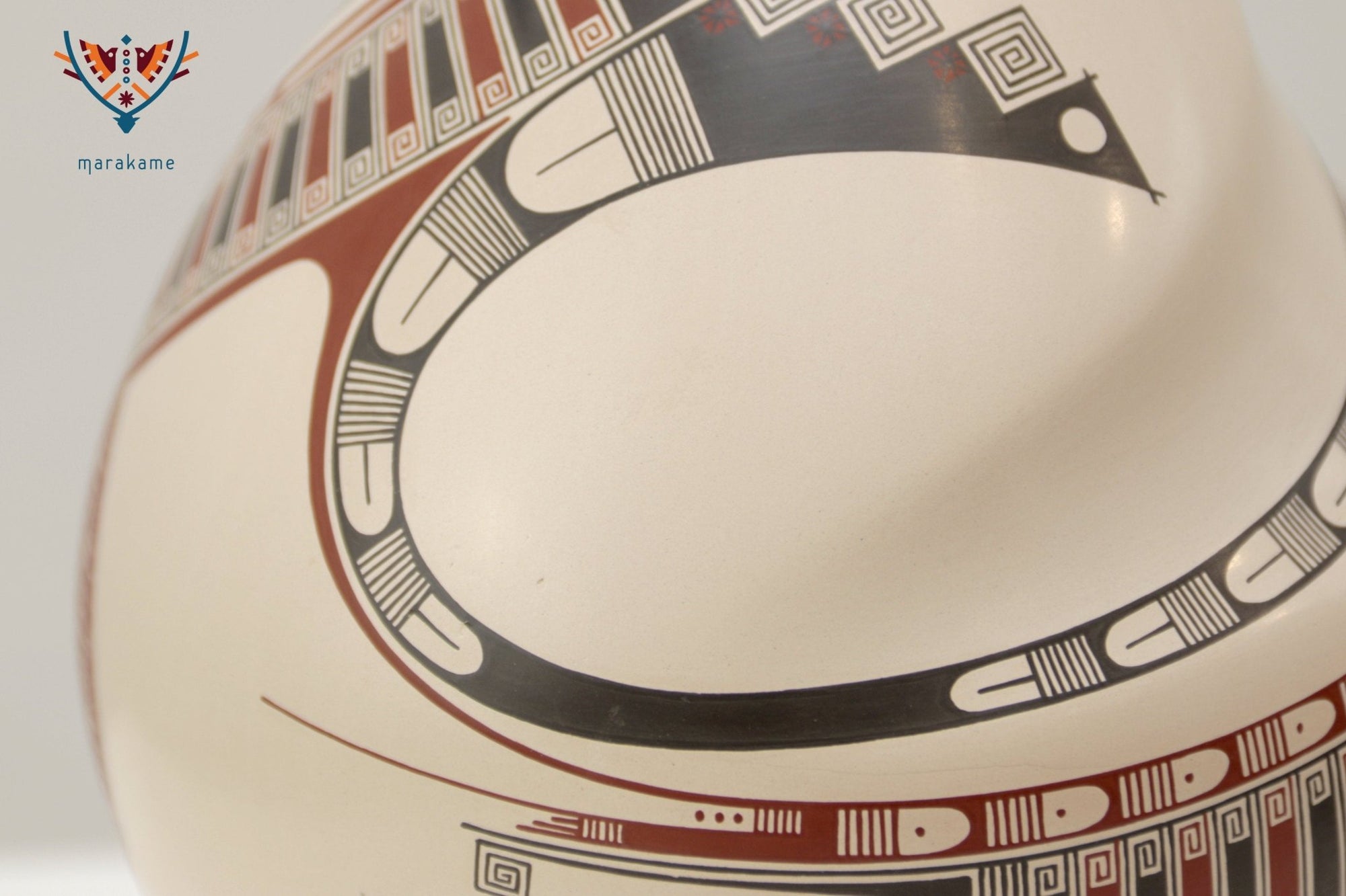 Cerámica de Mata Ortiz - Remolino - Arte Huichol - Marakame