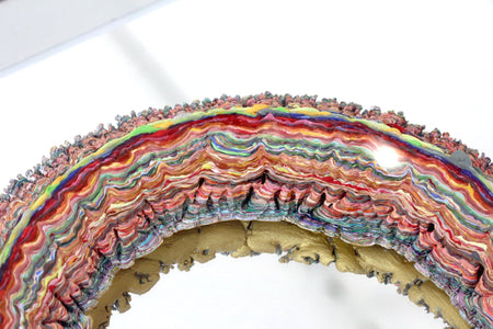 Círculo de tiempo I - Arte Huichol - Marakame