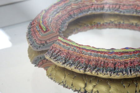 Círculo de tiempo I - Arte Huichol - Marakame