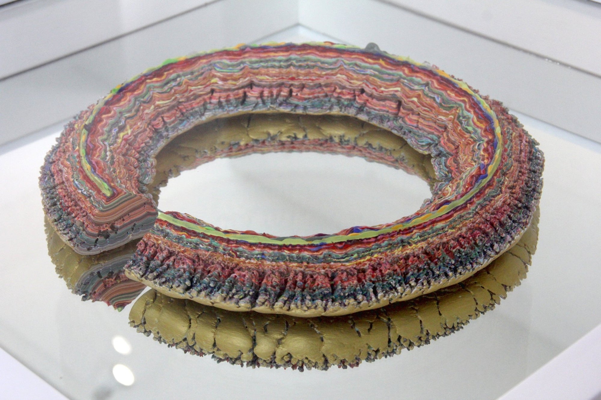 Círculo de tiempo I - Arte Huichol - Marakame