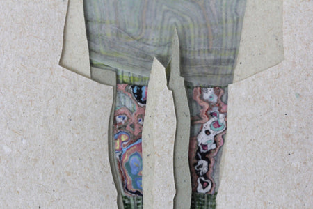 Of three shadows with inner colors V - Huichol Art - Marakame