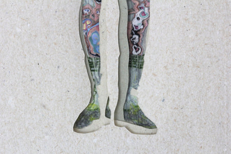 Of three shadows with inner colors V - Huichol Art - Marakame