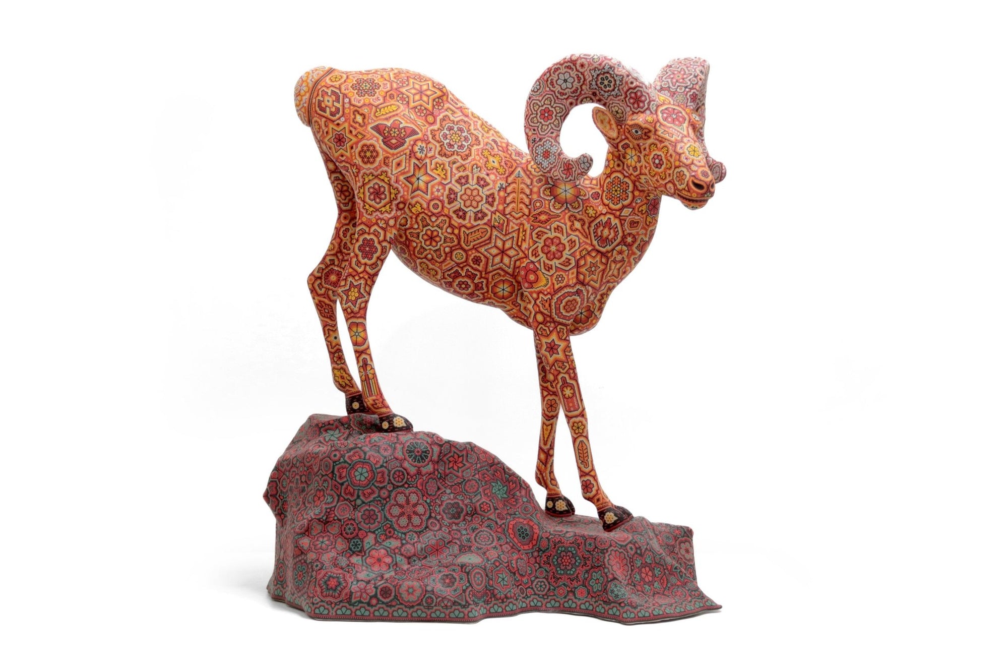 Sculpture - Kaka+yari +wiyame - Guardian of the mountain - Wixárika Bighorn Sheep - Marakame Art
