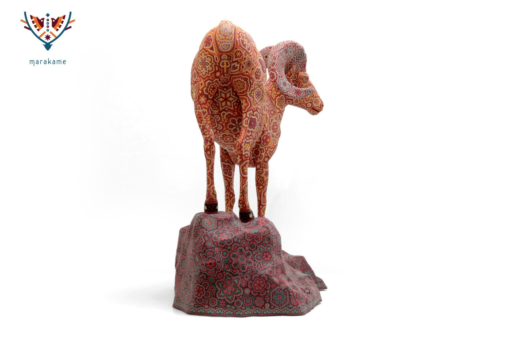 Sculpture - Kaka+yari +wiyame - Guardian of the mountain - Wixárika Bighorn Sheep - Marakame Art