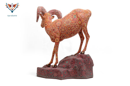 Sculpture - Kaka+yari +wiyame - Guardian of the mountain - Wixárika Bighorn Sheep - Marakame Art