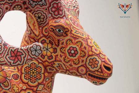 Sculpture - Kaka+yari +wiyame - Guardian of the mountain - Wixárika Bighorn Sheep - Marakame Art