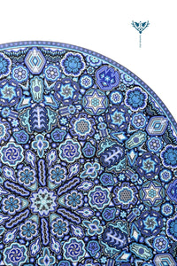 Nierika de Chaquira Huichol Circle - Ewi raie - 120 cm. - Huichol Art - Marakame