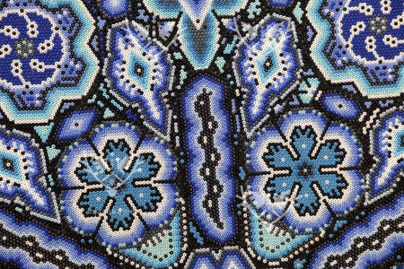 Nierika de Chaquira Huichol Circle - Ewi raie - 120 cm. - Huichol Art - Marakame