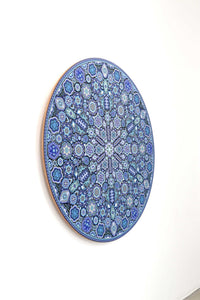 Nierika de Chaquira Huichol Circle - Ewi raie - 120 cm. - Huichol Art - Marakame