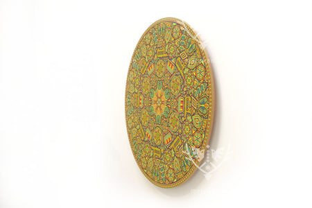 Nierika de Chaquira Huichol Circle - Mara niwemama - Family of large, tall, knowledgeable peyotes - 120 cm. - 2025 - Marakame Art
