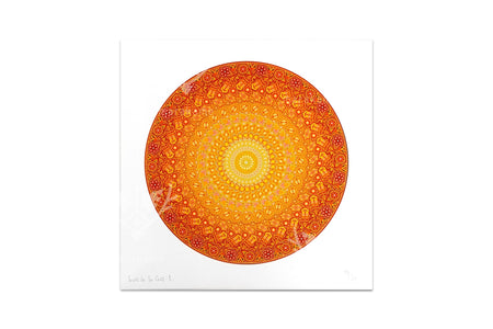 Tawexika Our Father Sun - 30 x 30 cm. - 12 x 12 in. - 01/10 - Huichol Art - Marakame