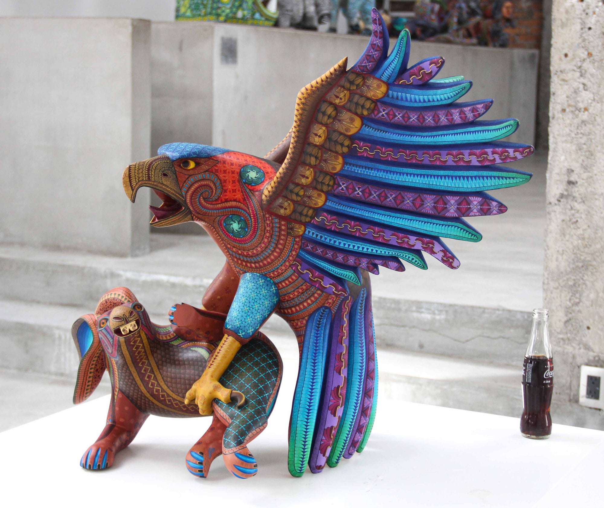 Alebrije - Rabbit hunting eagle - Guuze'