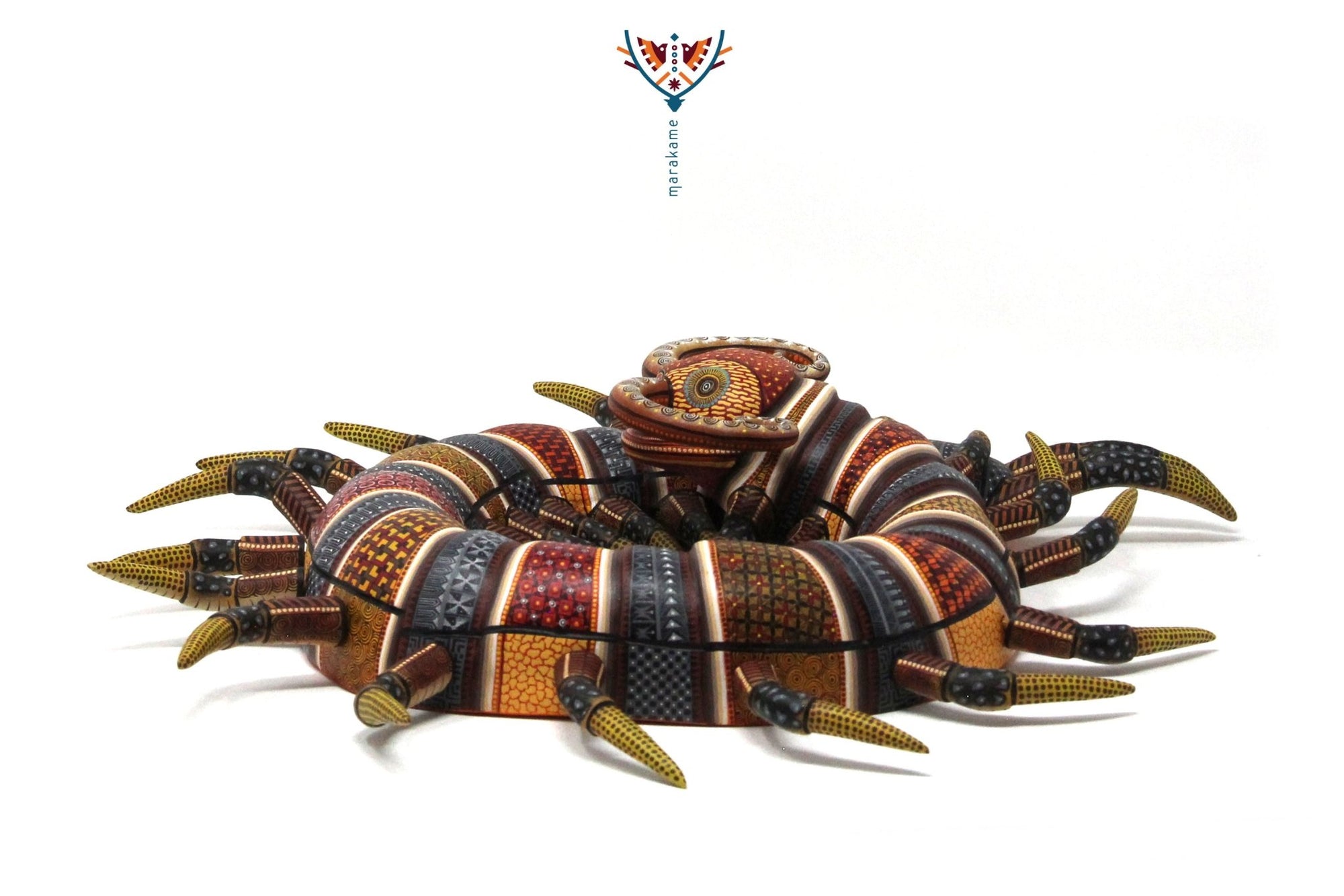 Alebrie Centipede - Nagande - Huichol Art - Marakame