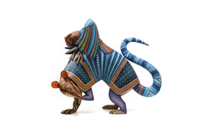 Alebrije - Armadillo con búho - Arte Huichol - Marakame