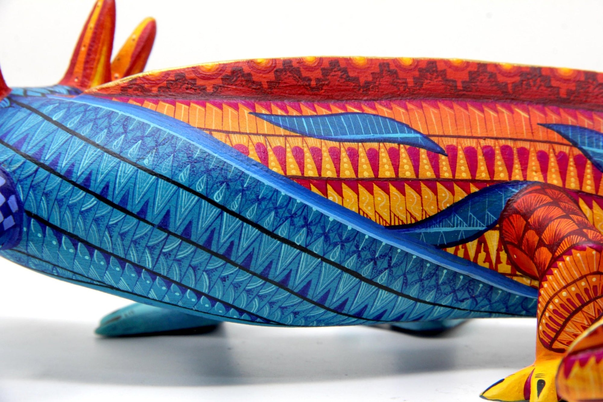 Alebrije – Axolotl beobachten – Huichol Art – Marakame