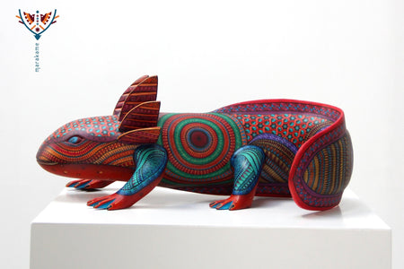 Alebrije - Axolotl - Huichol Art - Marakame