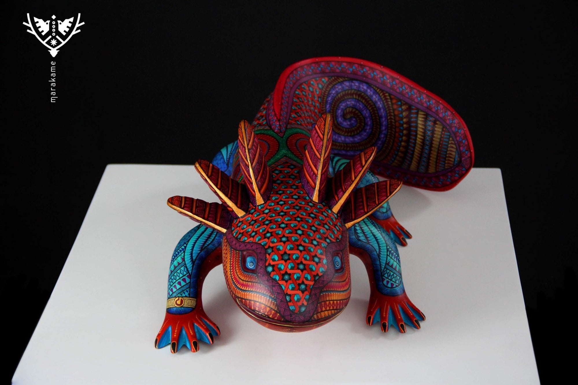 Alebrije - Axolotl - Huichol Art - Marakame