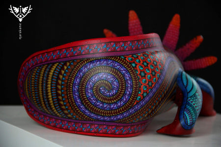 Alebrije - Axolotl - Huichol Art - Marakame