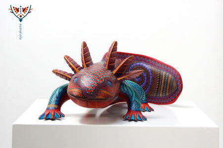 Alebrije - Axolotl - Huichol Art - Marakame