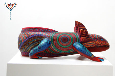 Alebrije - Axolotl - Huichol Art - Marakame