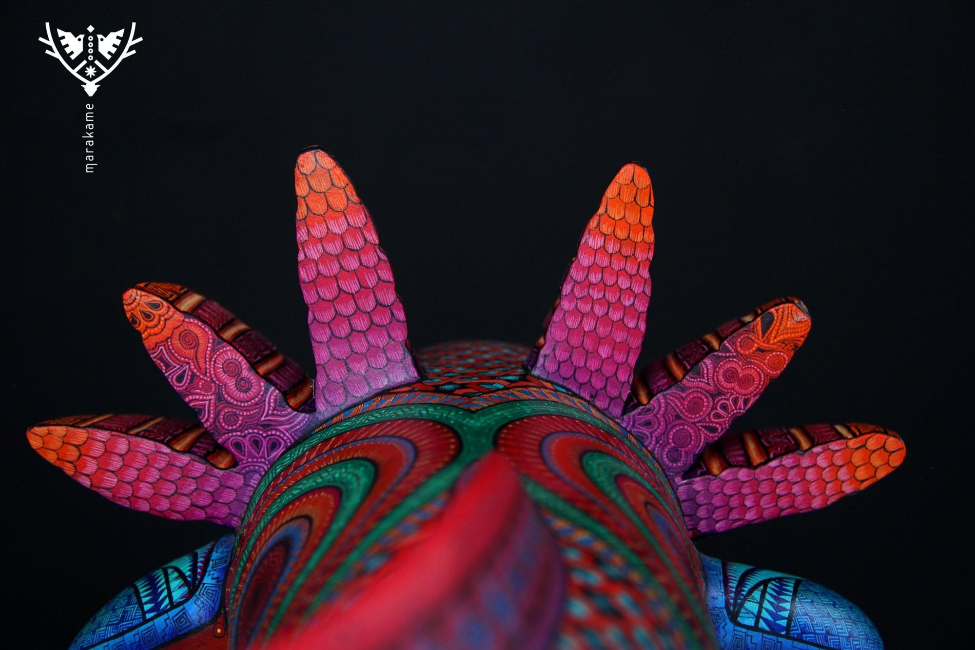 Alebrije - Axolotl - Huichol Art - Marakame