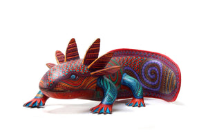 Alebrije - Axolotl - Art Huichol - Marakame