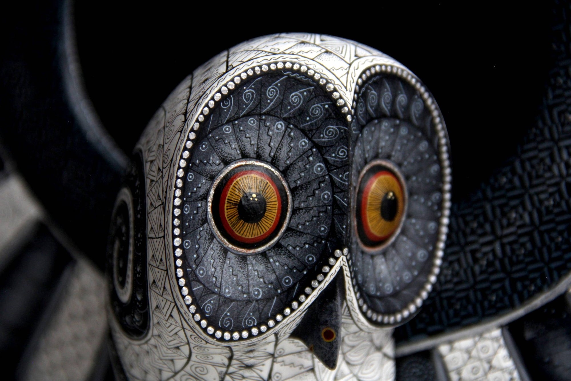 Owl Alebrije - Dam do' - Huichol Art - Marakame