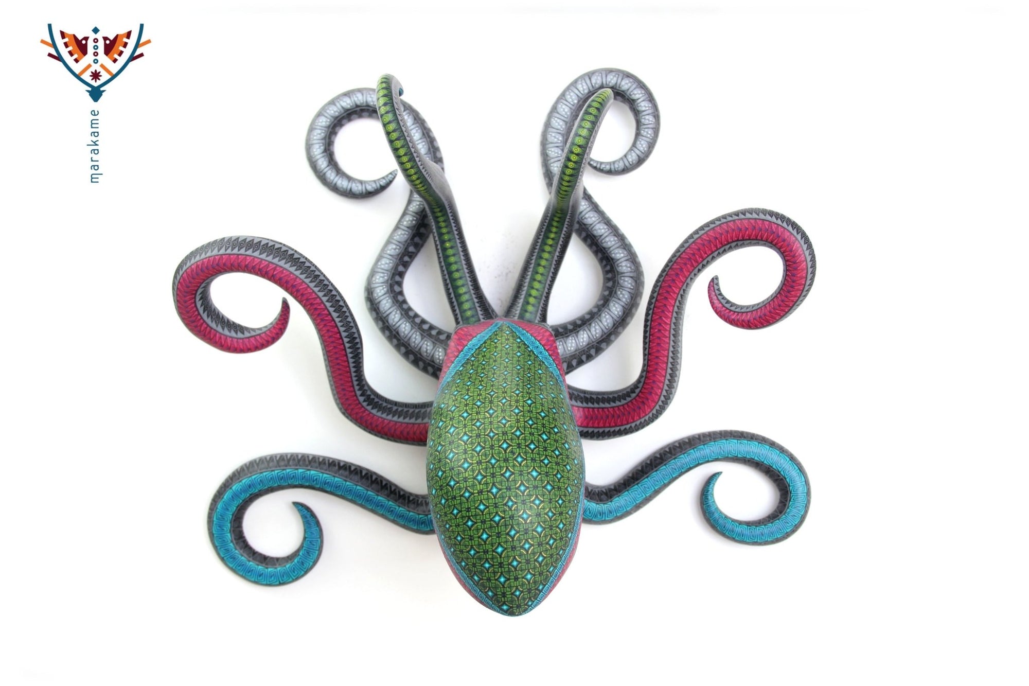 Alebrije - Calamari - Huichol Art - Marakame