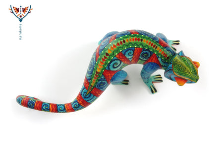 Alebrije - Chameleon - Huichol Art - Marakame