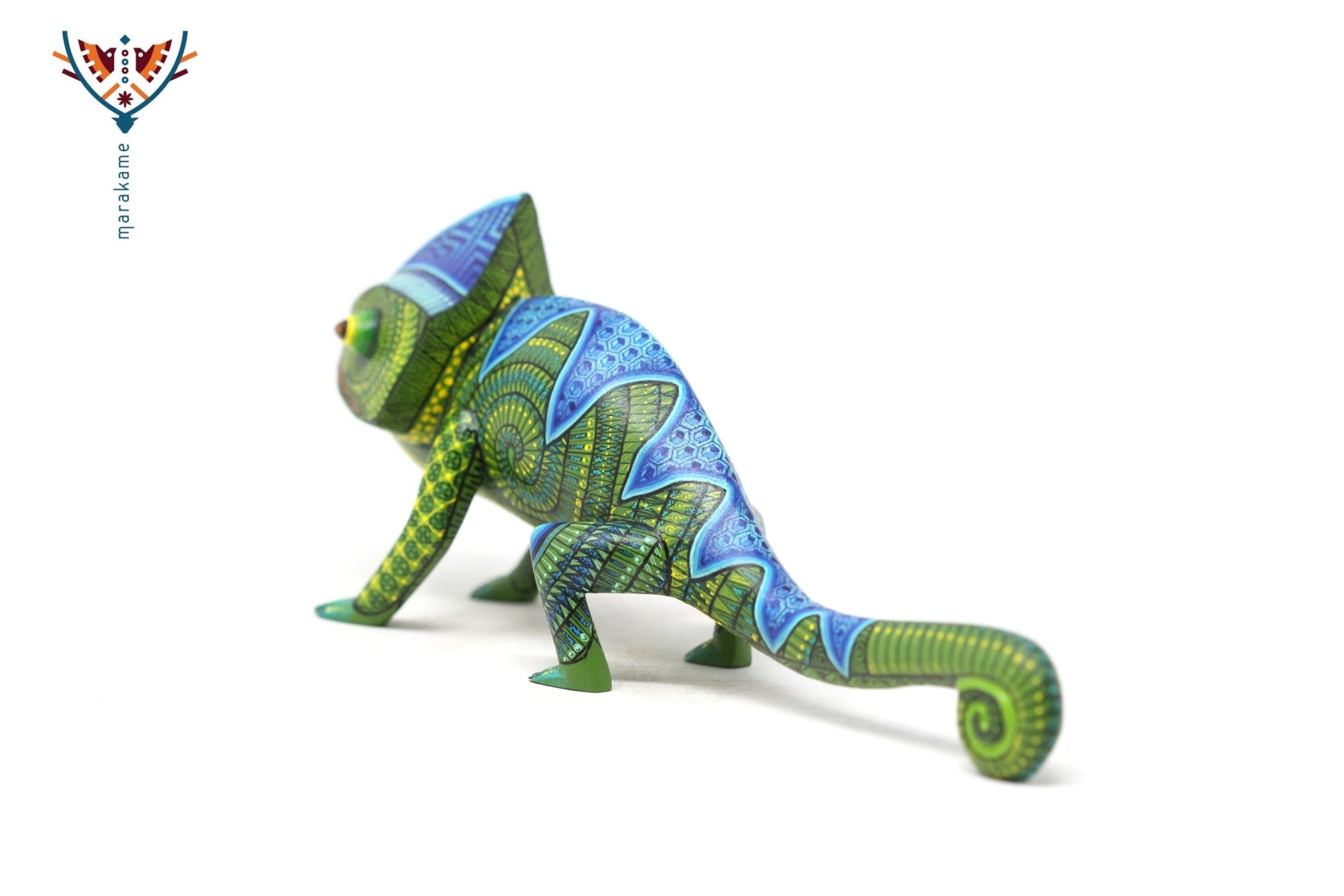 Alebrije - Camaleón - Arte Huichol - Marakame