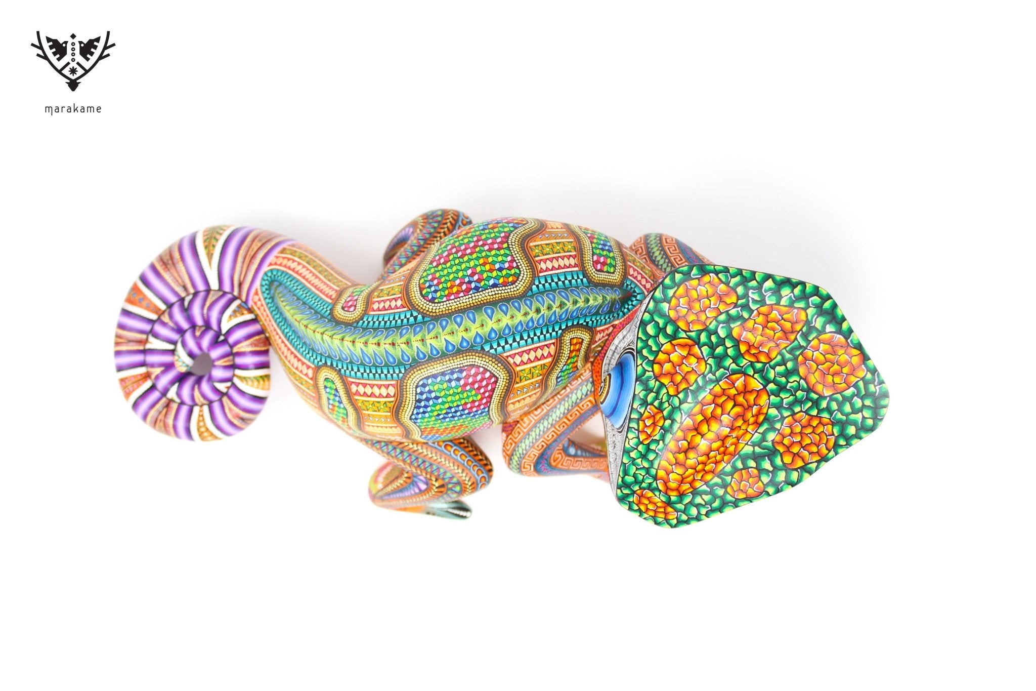 Alebrije - Chamäleon - Huichol Art - Marakame