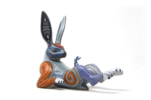 Lapin Alebrije - Amá xnekw - Art Huichol - Marakame