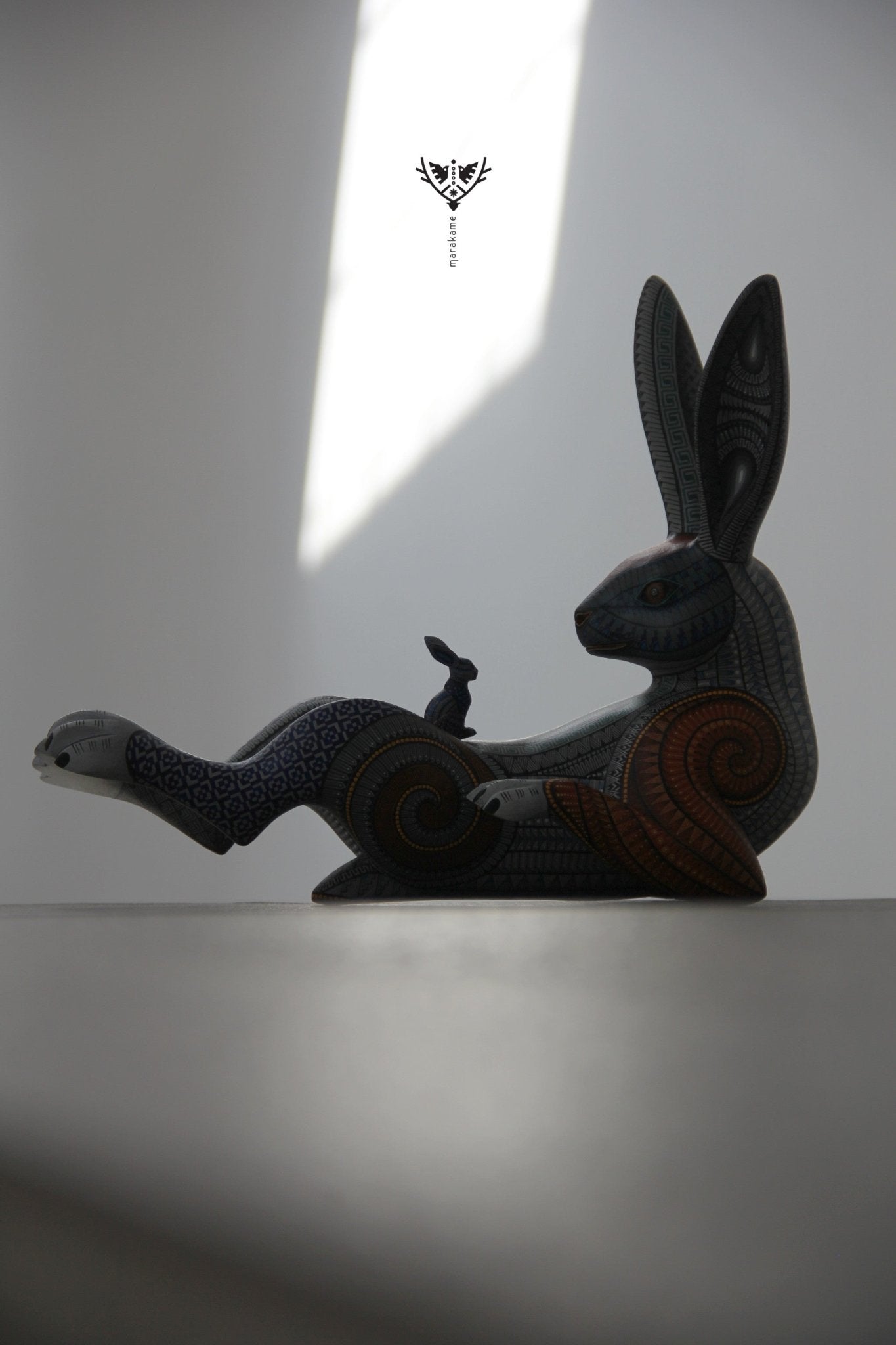 Rabbit Alebrije - Amá xnekw - Huichol Art - Marakame
