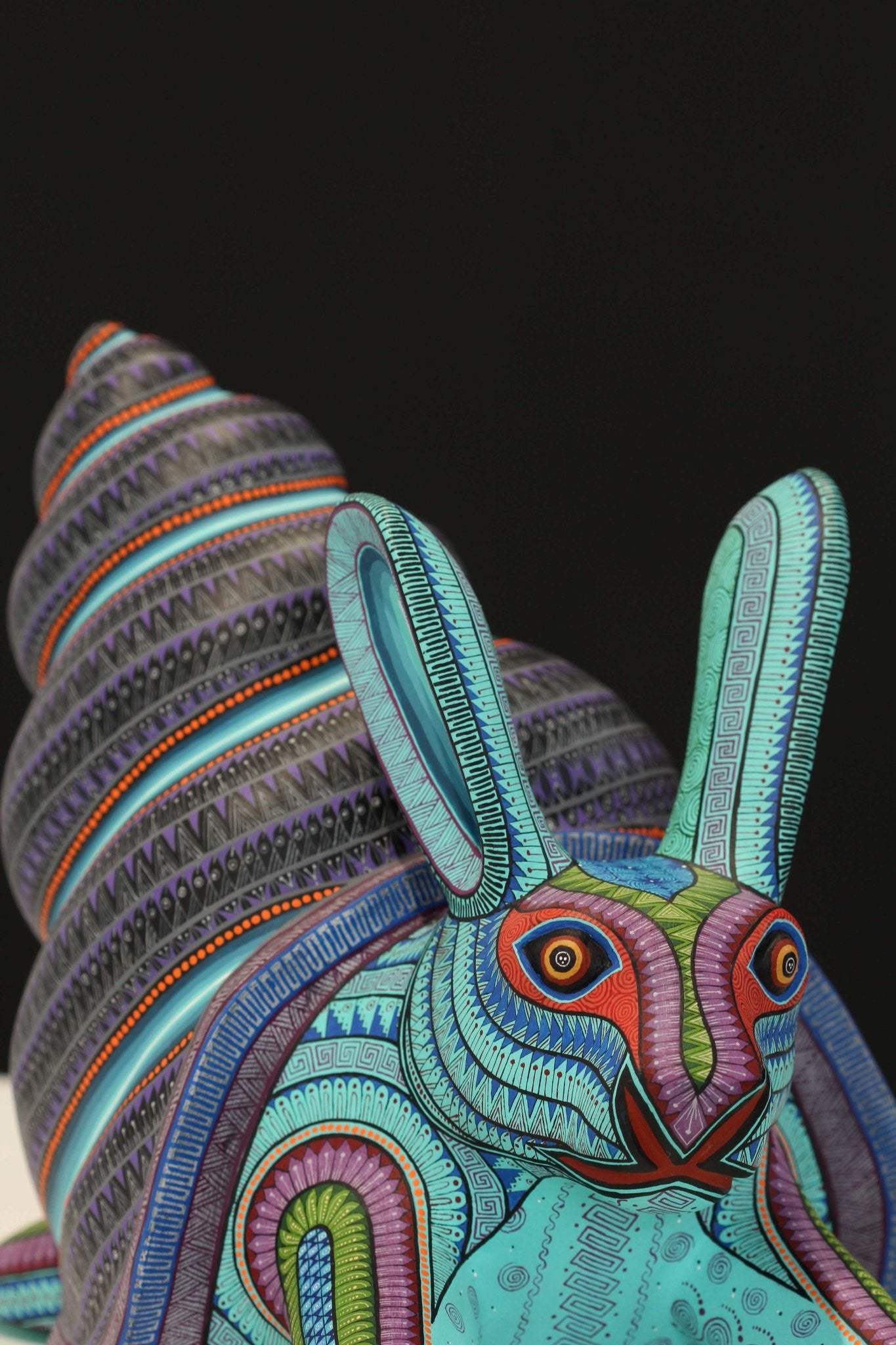 Alebrije - Conejo caracola - Arte Huichol - Marakame