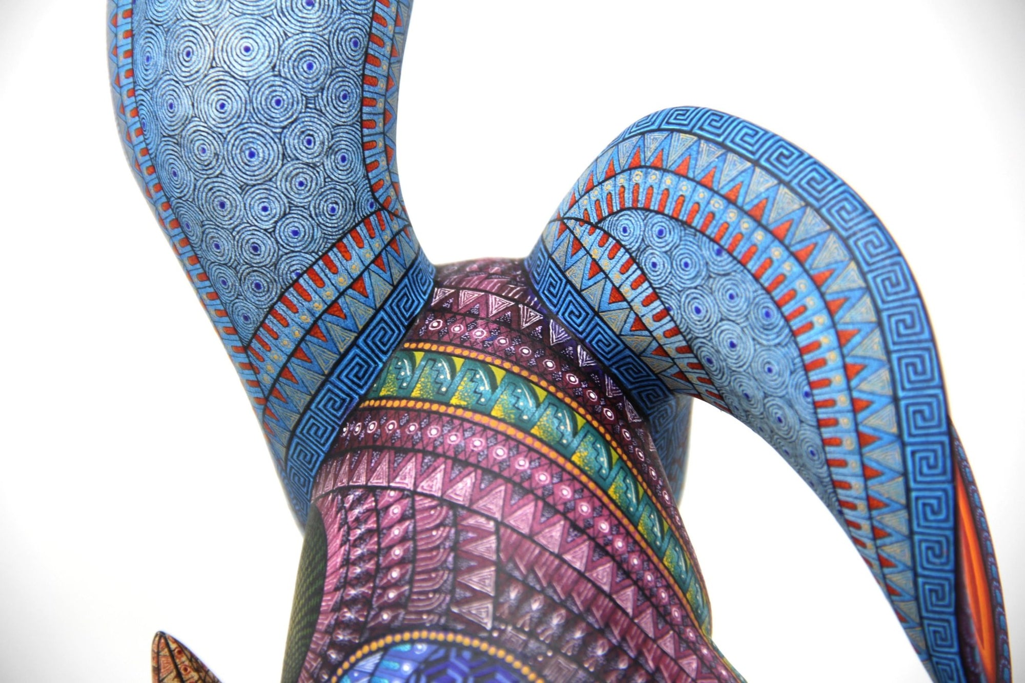 Alebrije - Kaninchen mit Karotte - Huichol Art - Marakame