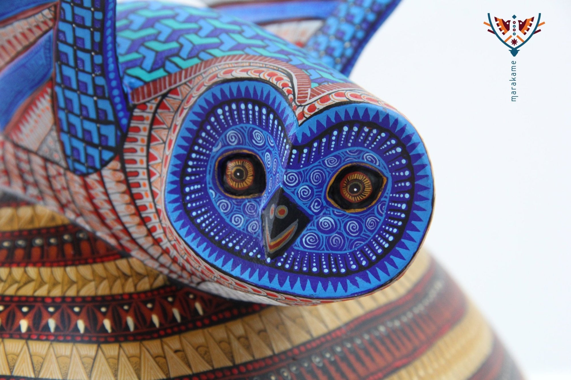 Owl Heart Alebrije - Dam Ladxido' - Huichol Art - Marakame