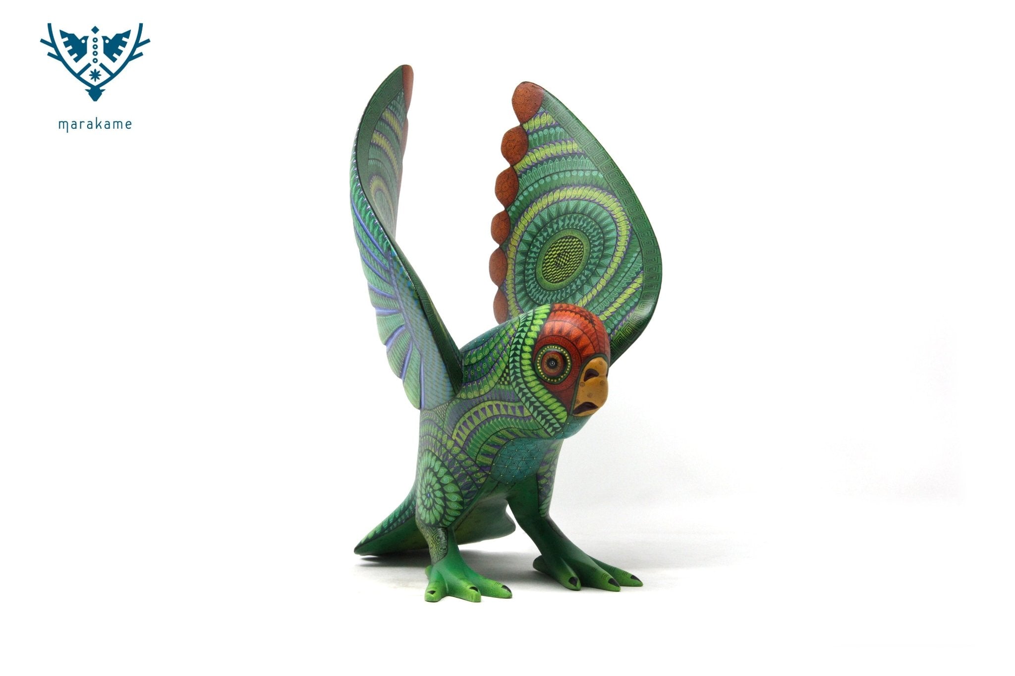 Alebrije - Cotorro - Arte Huichol - Marakame