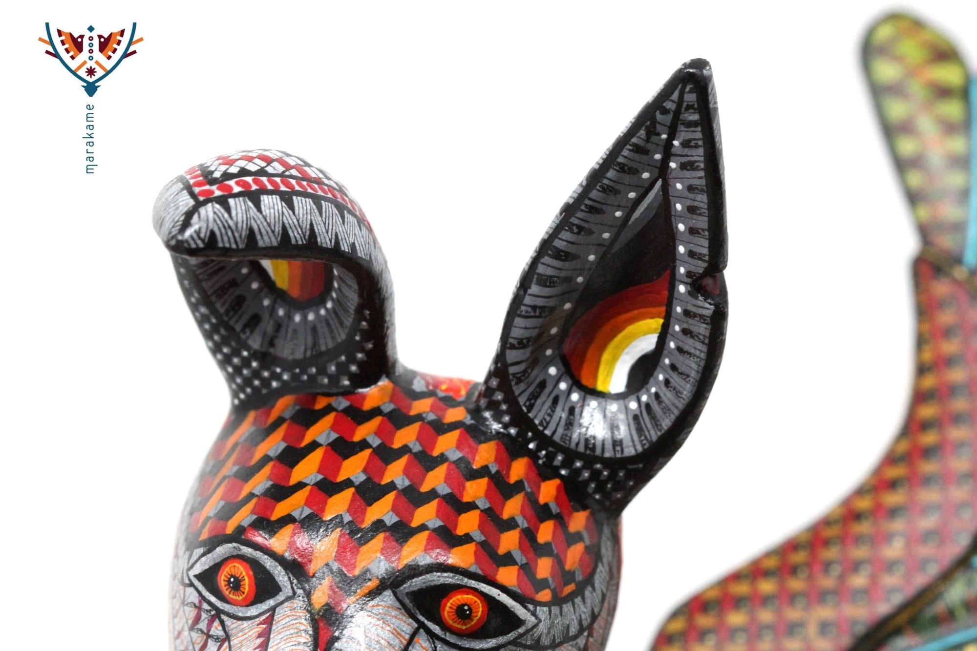 Alebrije - Dante el Xoloitzcuintle - Arte Huichol - Marakame