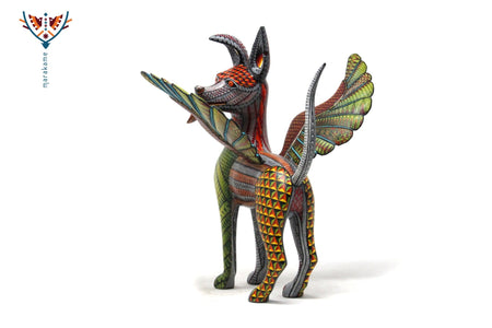 Alebrije - Dante el Xoloitzcuintle - Arte Huichol - Marakame