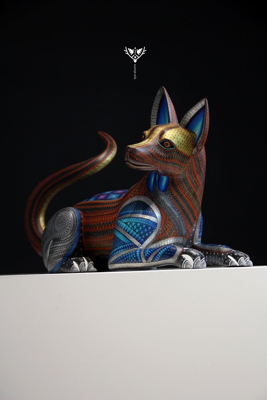 Alebrije - The Xoloitzcuintle - Huichol Art - Marakame