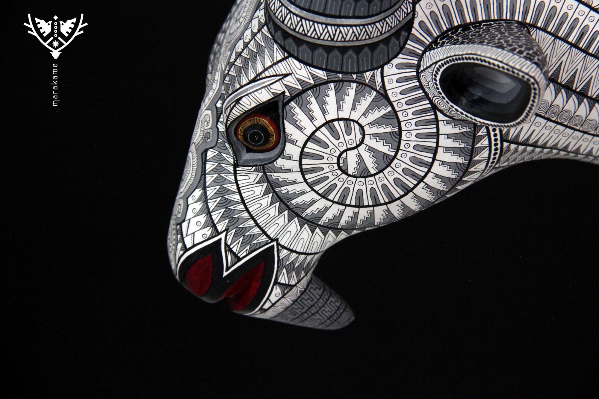 Alebrije - Eland - Huichol-Kunst - Marakame