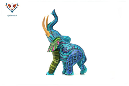 Alebrije - Elephant II - Huichol Art - Marakame