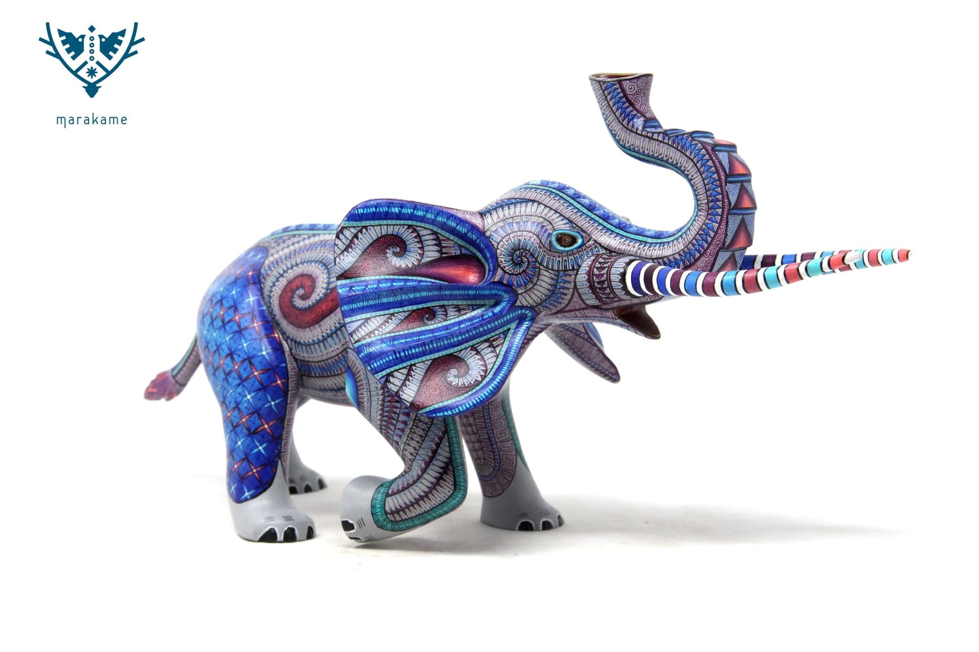 Elefant Alebrije - Ngola - Huichol Art - Marakame