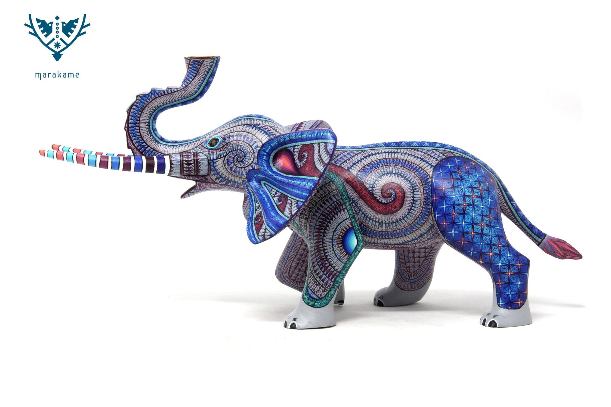 Elefant Alebrije - Ngola - Huichol Art - Marakame