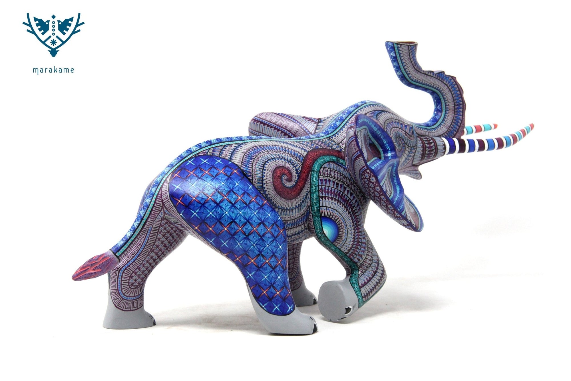 Elefant Alebrije - Ngola - Huichol Art - Marakame
