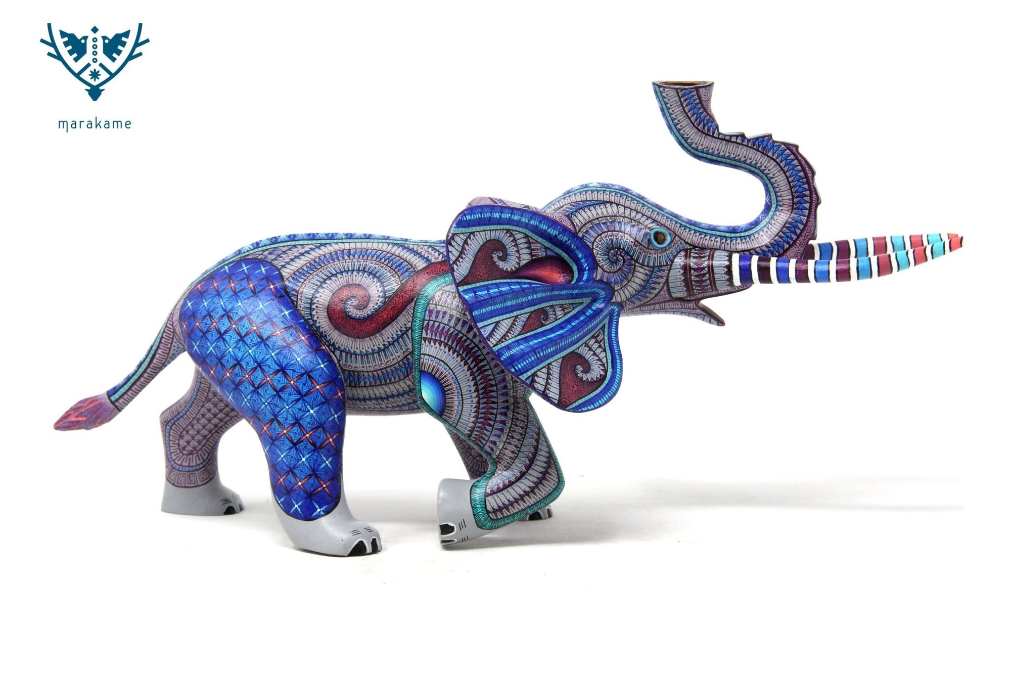 Elefant Alebrije - Ngola - Huichol Art - Marakame