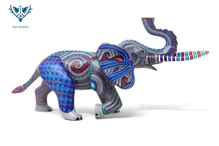 Elefant Alebrije - Ngola - Huichol Art - Marakame