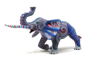 Elephant Alebrije-Ngola-Huichol Art-Marakame
